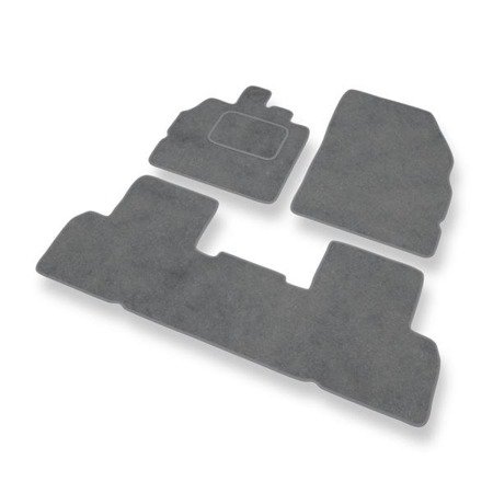 Tapis de sol velours pour Renault Scenic III (2009-2016) - Premium tapis de voiture - gris - DGS Autodywan