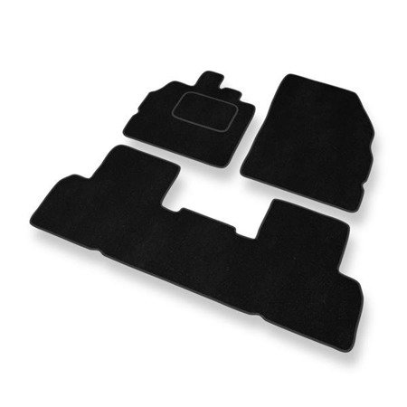 Tapis de sol velours pour Renault Scenic III (2009-2016) - Premium tapis de voiture - noir - DGS Autodywan