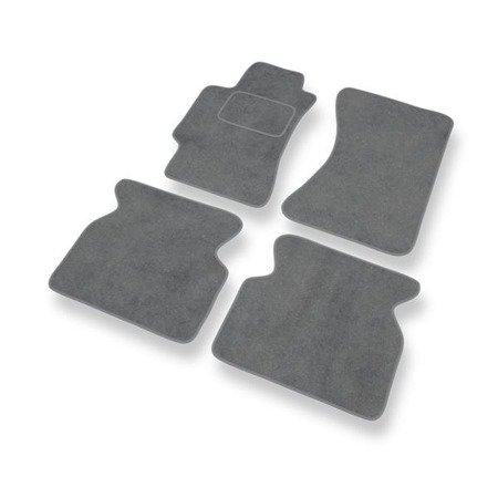 Tapis de sol velours pour Saab 9-2X I (2004-2006) - Premium tapis de voiture - gris - DGS Autodywan