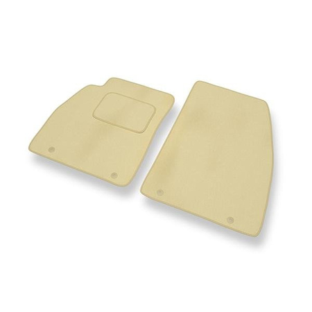 Tapis de sol velours pour Saab 9-5 II (2010-2012) - Premium tapis de voiture - beige - DGS Autodywan