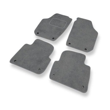 Tapis de sol velours pour Skoda Praktik I (2007-2015) - Premium tapis de voiture - gris - DGS Autodywan