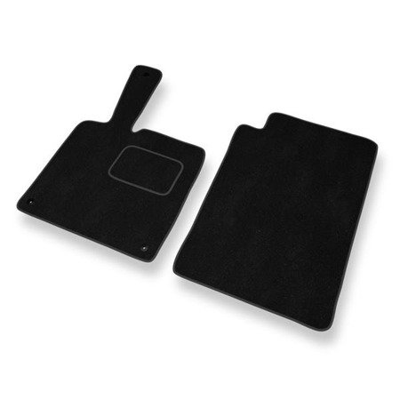 Tapis de sol velours pour Smart ForTwo II (2007-2013) - Premium tapis de voiture - noir - DGS Autodywan