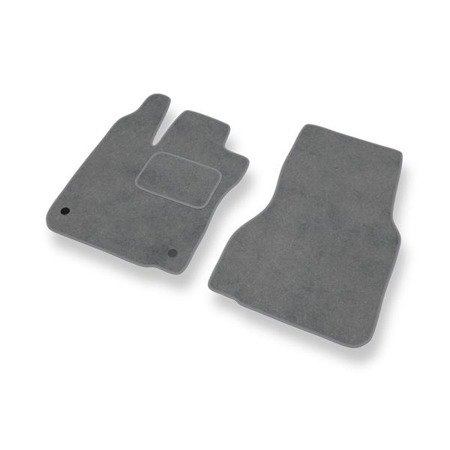 Tapis de sol velours pour Smart ForTwo III (2014-....) - Premium tapis de voiture - gris - DGS Autodywan