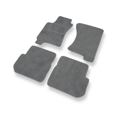 Tapis de sol velours pour Subaru Impreza I (1992-2000) - Premium tapis de voiture - gris - DGS Autodywan