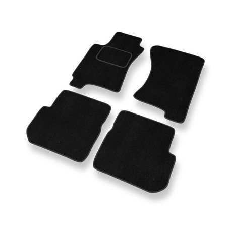 Tapis de sol velours pour Subaru Impreza I (1992-2000) - Premium tapis de voiture - noir - DGS Autodywan