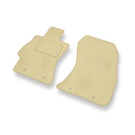 Tapis de sol velours pour Subaru Legacy V (2009-2015) - Premium tapis de voiture - beige - DGS Autodywan