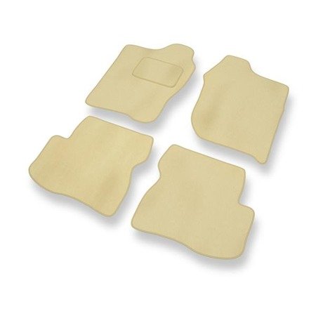 Tapis de sol velours pour Suzuki Jimny (1998-....) - Premium tapis de voiture - beige - DGS Autodywan