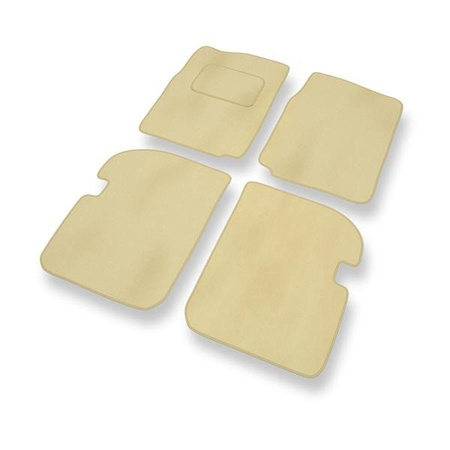 Tapis de sol velours pour Suzuki Vitara I (1988-1997) - Premium tapis de voiture - beige - DGS Autodywan