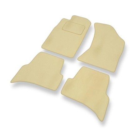 Tapis de sol velours pour Toyota 4Runner IV (2003-2023) - Premium tapis de voiture - beige - DGS Autodywan