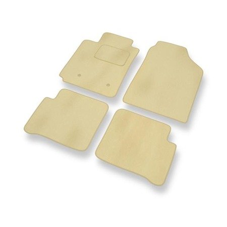 Tapis de sol velours pour Toyota Corolla IX (2001-2009) - Premium tapis de voiture - beige - DGS Autodywan