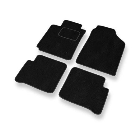 Tapis de sol velours pour Toyota Corolla IX (2001-2009) - Premium tapis de voiture - noir - DGS Autodywan