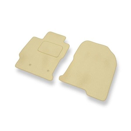 Tapis de sol velours pour Toyota Prius II (2002-2009) - Premium tapis de voiture - beige - DGS Autodywan