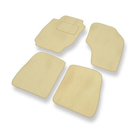 Tapis de sol velours pour Toyota RAV4 I (1994-2000) - Premium tapis de voiture - beige - DGS Autodywan