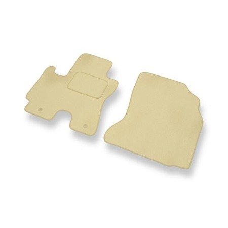 Tapis de sol velours pour Toyota RAV4 II (2000-2005) - Premium tapis de voiture - beige - DGS Autodywan