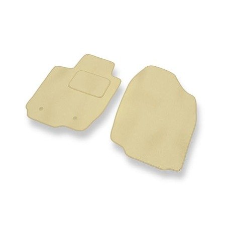 Tapis de sol velours pour Toyota RAV4 III (2005-2012) - Premium tapis de voiture - beige - DGS Autodywan