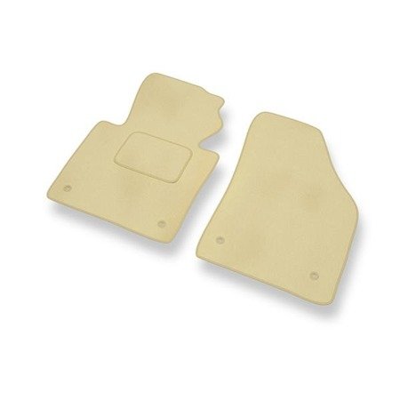 Tapis de sol velours pour Volkswagen Caddy III (2004-2015) - Premium tapis de voiture - beige - DGS Autodywan