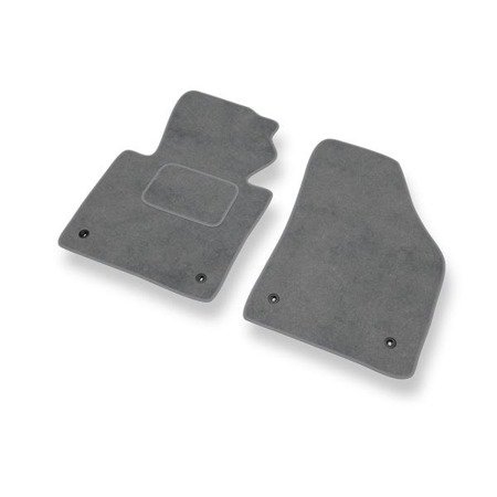 Tapis de sol velours pour Volkswagen Caddy III (2004-2015) - Premium tapis de voiture - gris - DGS Autodywan