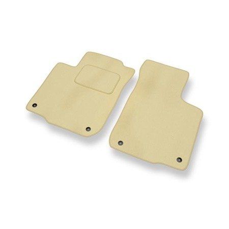 Tapis de sol velours pour Volkswagen Golf IV (1997-2006) - Premium tapis de voiture - beige - DGS Autodywan