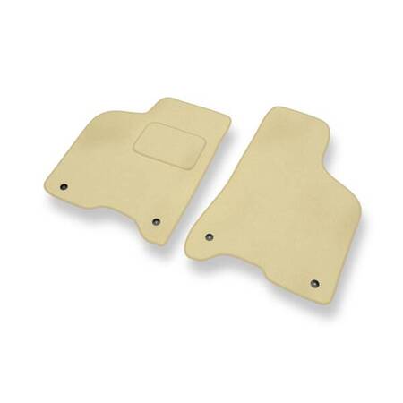 Tapis de sol velours pour Volkswagen Lupo I (1998-2005) - Premium tapis de voiture - beige - DGS Autodywan