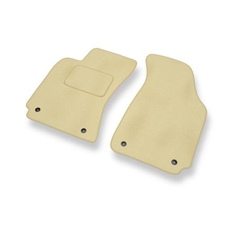 Tapis de sol velours pour Volkswagen Passat B5 (1996-2005) - Premium tapis de voiture - beige - DGS Autodywan