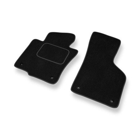 Tapis de sol velours pour Volkswagen Passat B6 (2005-2010) - Premium tapis de voiture - noir - DGS Autodywan