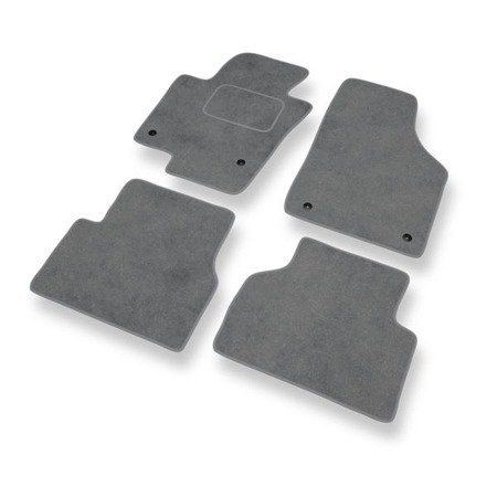 Tapis de sol velours pour Volkswagen Tiguan (2007-2016) - Premium tapis de voiture - gris - DGS Autodywan