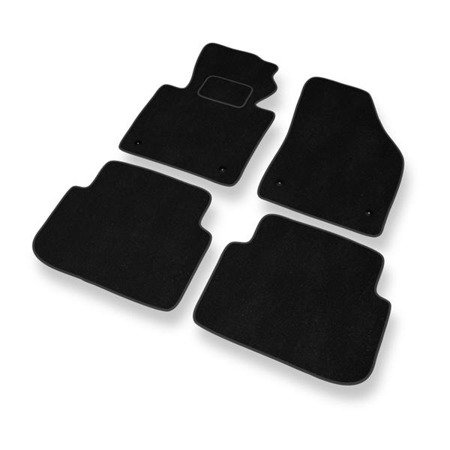 Tapis de sol velours pour Volkswagen Touran I, II (2003-2015) - Premium tapis de voiture - noir - DGS Autodywan