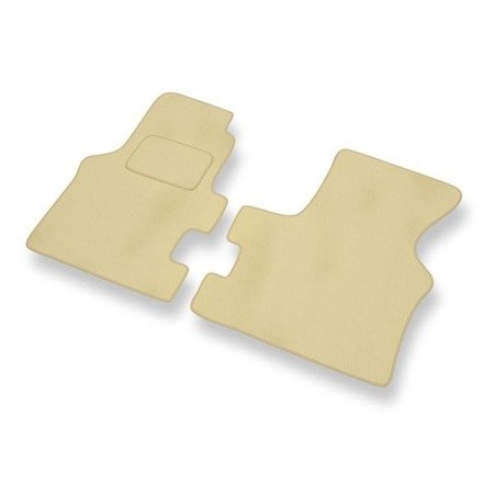 Tapis de sol velours pour Volkswagen Transporter T4 (Boîte de vitesse manuelle) (1990-2003) - Premium tapis de voiture - beige - DGS Autodywan