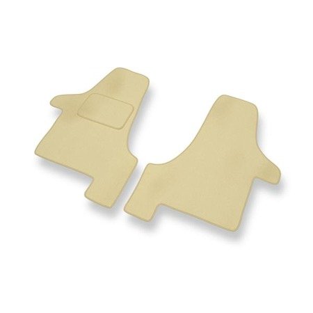 Tapis de sol velours pour Volkswagen Transporter T5 (2003-2015) - Premium tapis de voiture - beige - DGS Autodywan