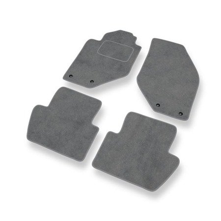 Tapis de sol velours pour Volvo C70 I (1997-2006) - Premium tapis de voiture - gris - DGS Autodywan