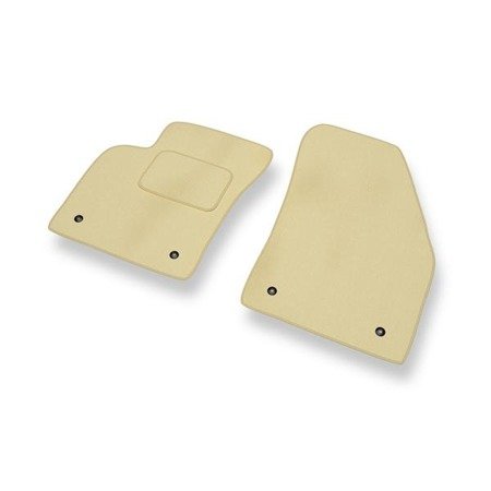 Tapis de sol velours pour Volvo C70 II (2006-2014) - Premium tapis de voiture - beige - DGS Autodywan