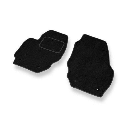 Tapis de sol velours pour Volvo XC60 I (2008-2017) - Premium tapis de voiture - noir - DGS Autodywan