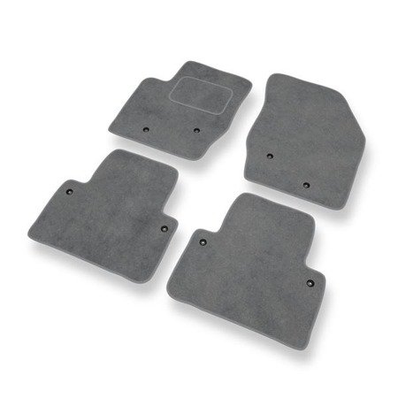 Tapis de sol velours pour Volvo XC90 Q5 (2002-2014) - Premium tapis de voiture - gris - DGS Autodywan