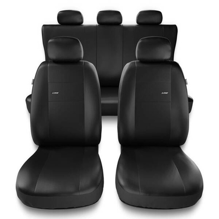 Housses de siège universelles pour Peugeot 508 I, II (2011-....) - housse siege voiture universelles - couverture siege - noir - Auto-Dekor - X-Line