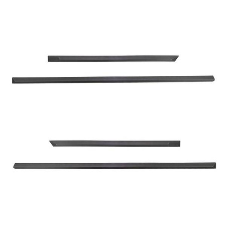 Plaques latérales noires pour Mercedes-Benz Classe E W213 Berline (2017-2023) - (longueur des protections: 1000mm; 640mm) - Rider
