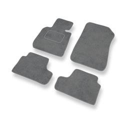Tapis de sol velours pour BMW 3 M3 IV E93 (2007-2013) - Premium tapis de voiture - gris - DGS Autodywan