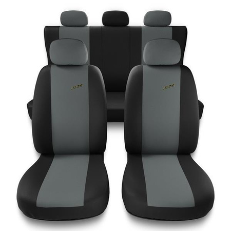 Housses de siège universelles pour Alfa Romeo 166 I, II, III (1998-2007) - housse siege voiture universelles - couverture siege - gris - Auto-Dekor - XR