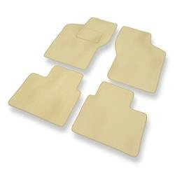 Tapis de sol velours pour Fiat Brava (1995-2001) - Premium tapis de voiture - beige - DGS Autodywan