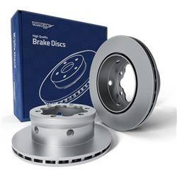 2x Les disques de frein pour Volkswagen LT II Van (1996-2006) - ventilé - 285mm - Tomex - TX 70-25 (essieu arrière)