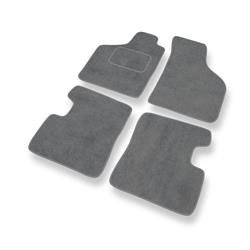 Tapis de sol velours pour Renault Twingo I (1992-2007) - Premium tapis de voiture - gris - DGS Autodywan