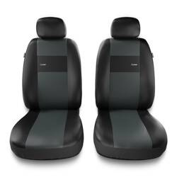 Housses de siège universelles pour Citroen C6 (2005-2012) - housse siege voiture universelles - couverture siege conducteur - gris - Auto-Dekor - X-Line 1+1