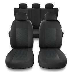 Housses de siège universelles pour Citroen Berlingo I, II, III (1996-2019) - housse siege voiture universelles - couverture siege - MP-2 (gris) - Auto-Dekor - Modern
