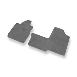 Tapis de sol velours pour Fiat Multipla (1998-2010) - Premium tapis de voiture - gris - DGS Autodywan