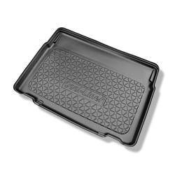 Tapis de coffre pour Citroen C3 Aircross I SUV (11.2017-2024) - bac de coffre - protection de coffre voiture - Aristar - Cool liner - coffre inférieur; plancher amovible en la position la plus basse ou sans plancher amovible du coffre; sièges arrière raba