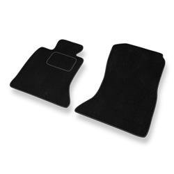 Tapis de sol velours pour BMW 5 F10, F11 (2010-2013) - Premium tapis de voiture - noir - DGS Autodywan