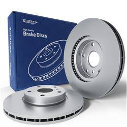 2x Les disques de frein pour BMW 3 E46 Coupé, Cabriolet, Berline, Touring (1998-2007) - ventilé - 300mm - Tomex - TX 72-85 (essieu avant)