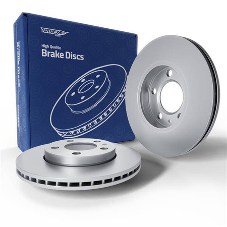 2x Les disques de frein pour Skoda Fabia I Hayon, Break, Berline, Van (1999-2008) - ventilé - 239mm - Tomex - TX 71-09 (essieu avant)