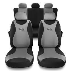 Housses de siège universelles pour Citroen C4 Aircross (2012-2014) - housse siege voiture universelles - couverture siege - argent - Auto-Dekor - Turbo