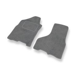 Tapis de sol velours pour Dodge RAM IV (2009-2018) - Premium tapis de voiture - gris - DGS Autodywan