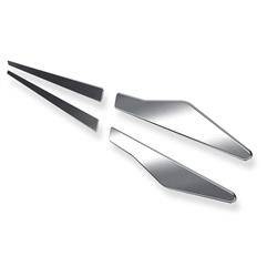 Baguettes de protection latérales en acier pour Mercedes-Benz Classe B III W247 Sports Tourer (5 portes) - (2018-....) - Croni - X - argent (mat)